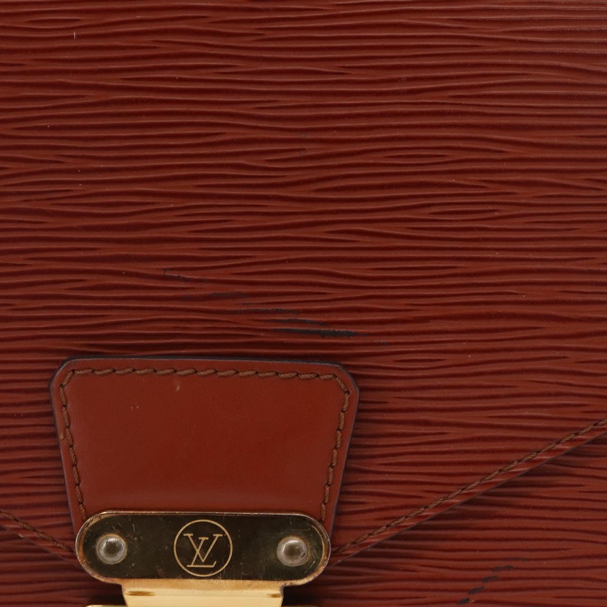 LOUIS VUITTON Epi Monceau 28 Hand Bag Brown M52123 LV Auth BA15521