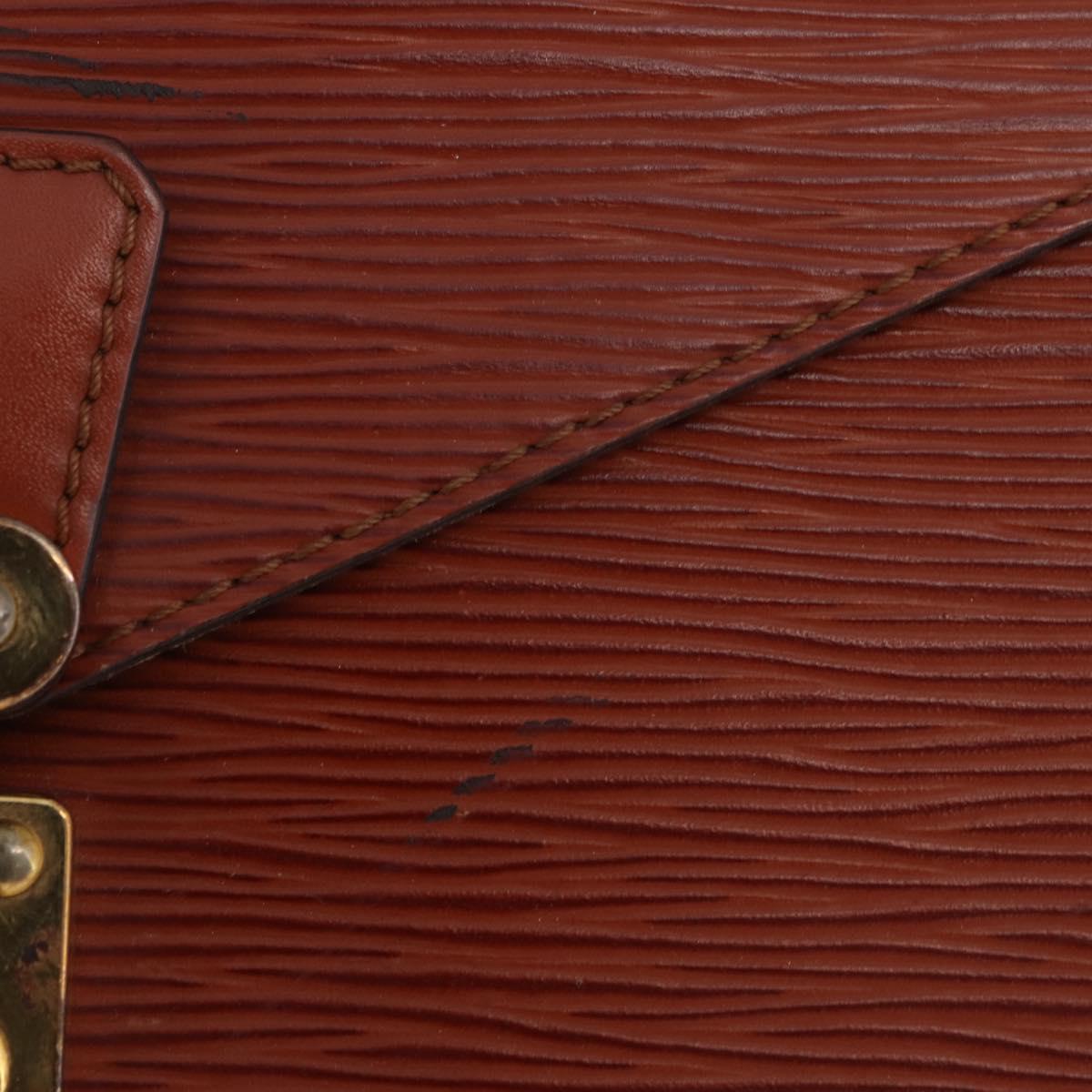 LOUIS VUITTON Epi Monceau 28 Hand Bag Brown M52123 LV Auth BA15521