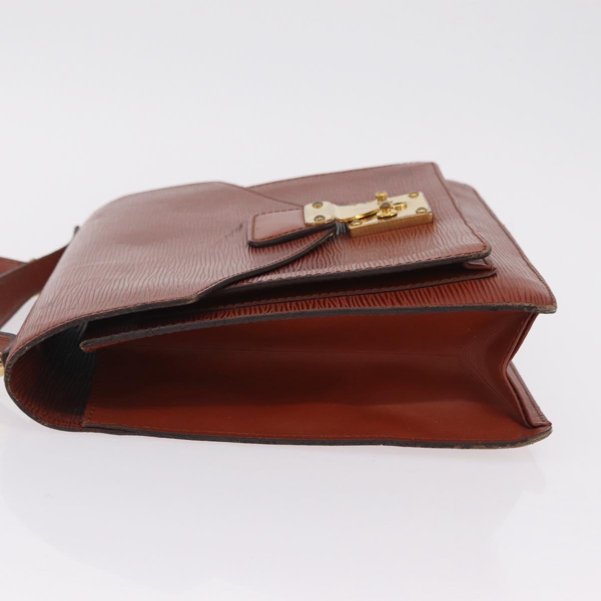 LOUIS VUITTON Epi Monceau 28 Hand Bag Brown M52123 LV Auth BA15521