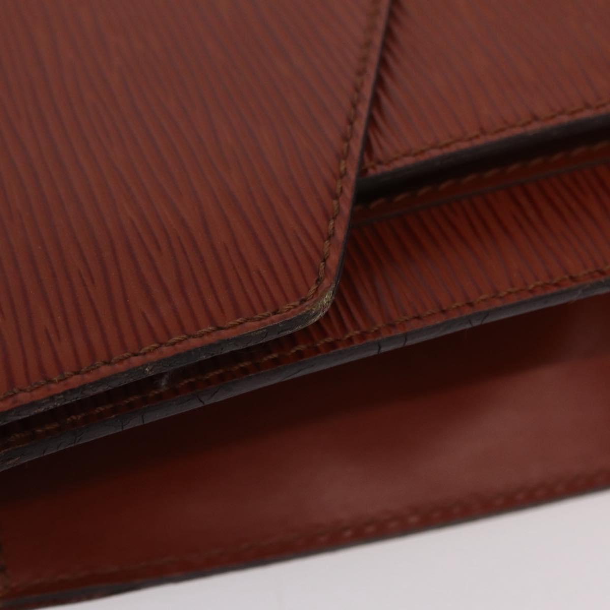 LOUIS VUITTON Epi Monceau 28 Hand Bag Brown M52123 LV Auth BA15521