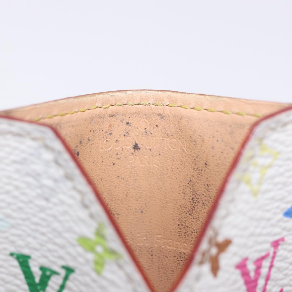 LOUIS VUITTON Monogram Multicolor Etui Miroir Mirror White M92651 Auth BA15522