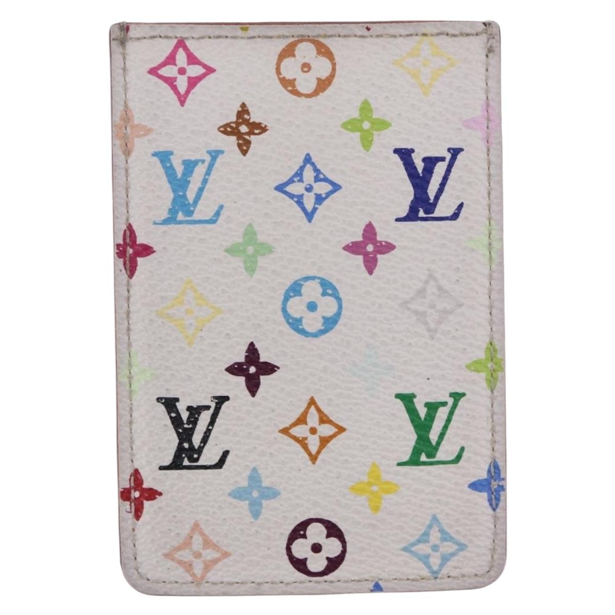 LOUIS VUITTON Monogram Multicolor Etui Miroir Mirror White M92651 Auth BA15522