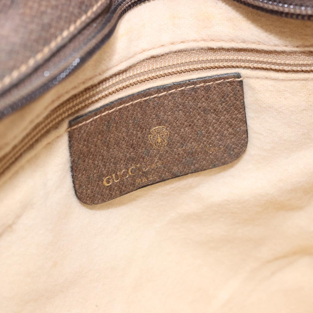 GUCCI GG Supreme Web Sherry Line Shoulder Bag PVC Beige 904 02 013 Auth BA15524