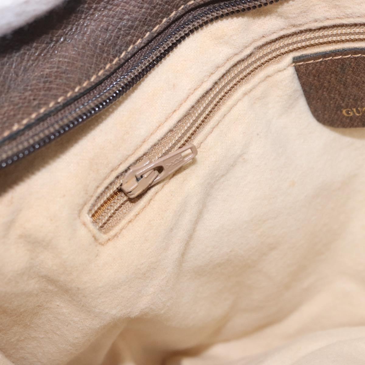 GUCCI GG Supreme Web Sherry Line Shoulder Bag PVC Beige 904 02 013 Auth BA15524