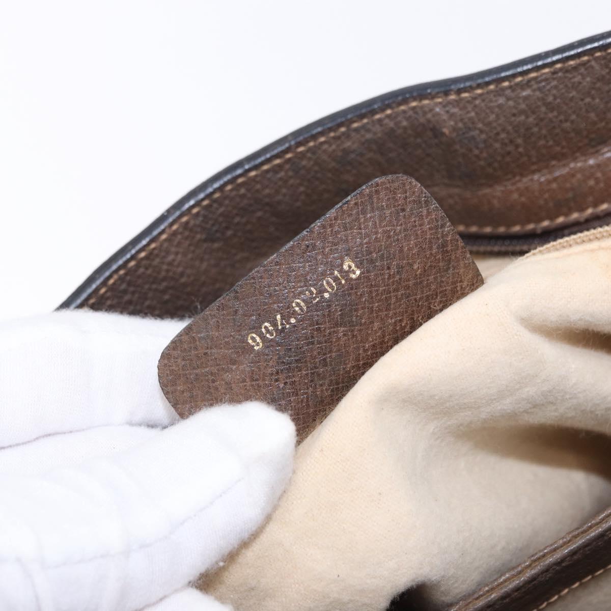 GUCCI GG Supreme Web Sherry Line Shoulder Bag PVC Beige 904 02 013 Auth BA15524