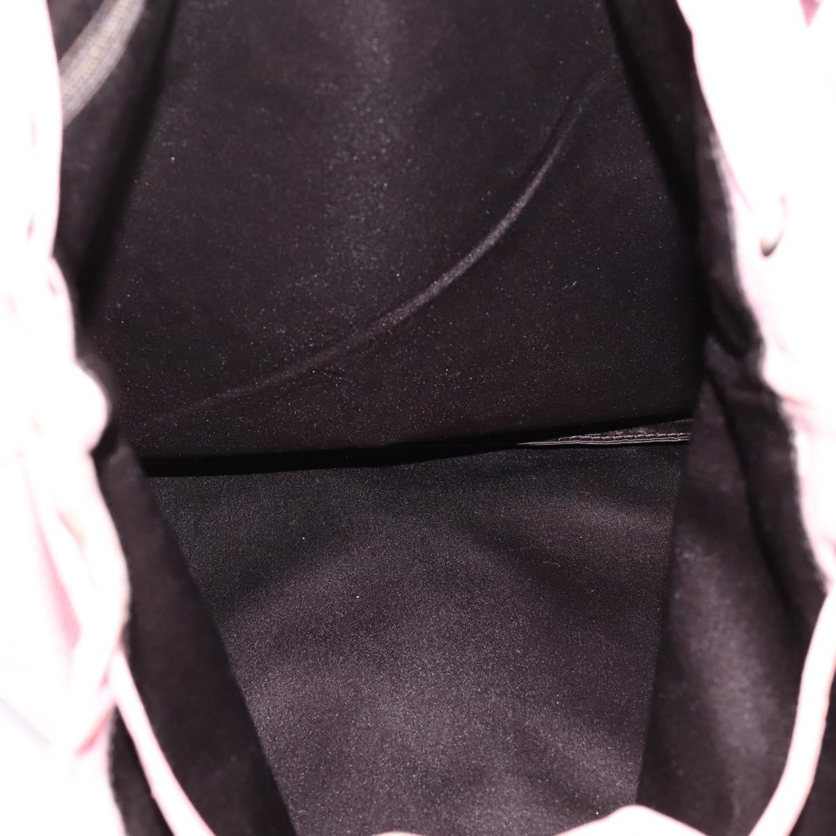 SAINT LAURENT Kahala Tote Bag Canvas Pink Silver 121631 Auth BA15529A