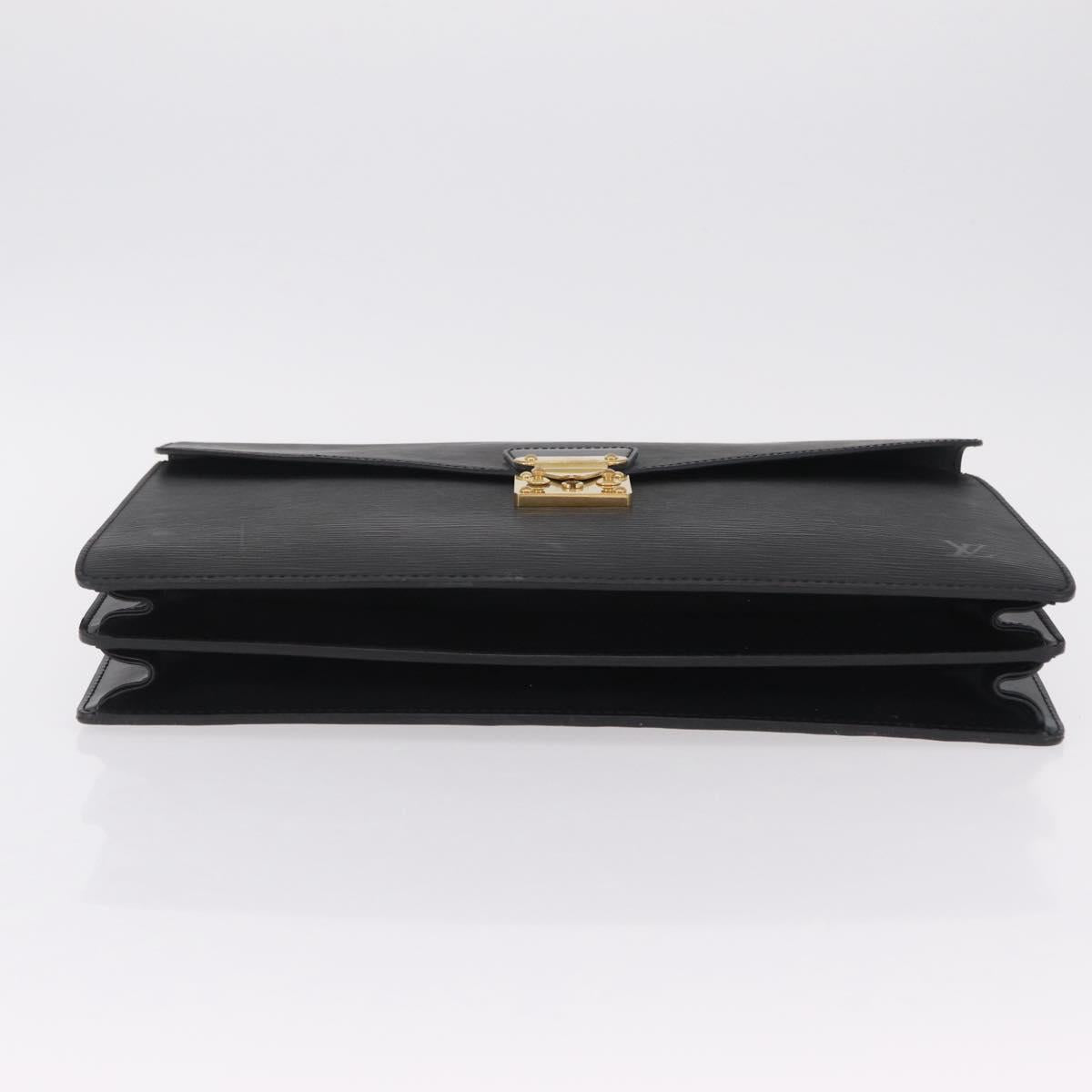LOUIS VUITTON Epi Serviette Conseiller Briefcase Black M54422 LV Auth BA15530