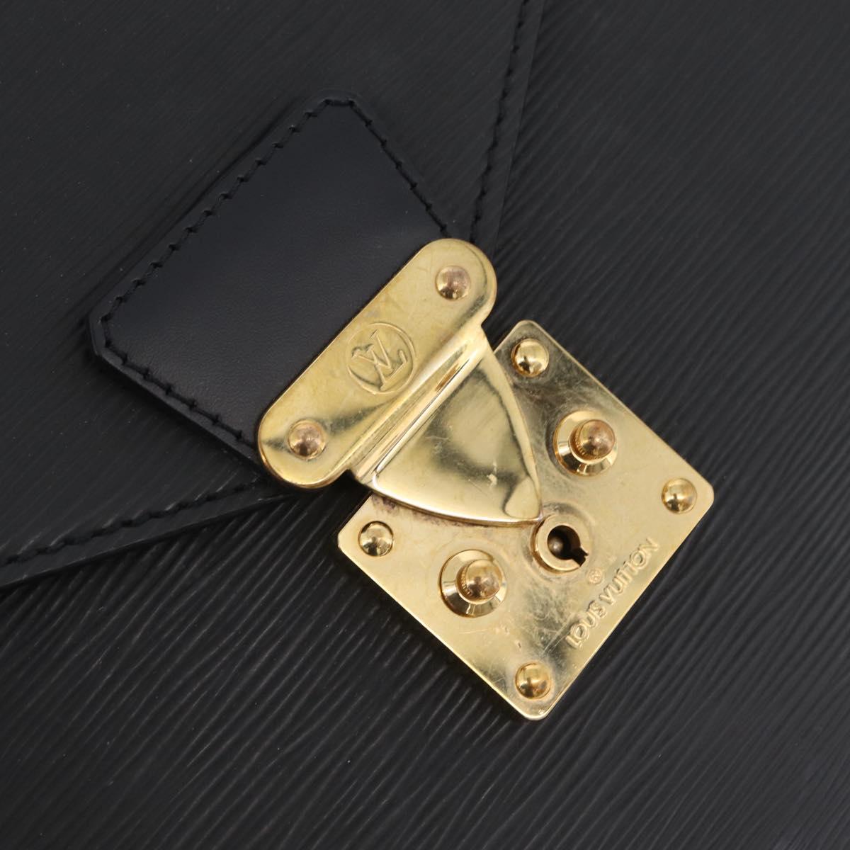 LOUIS VUITTON Epi Serviette Conseiller Briefcase Black M54422 LV Auth BA15530