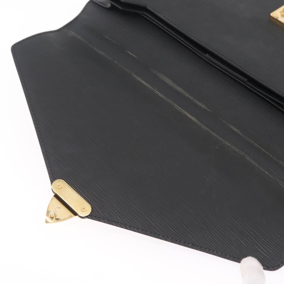 LOUIS VUITTON Epi Serviette Conseiller Briefcase Black M54422 LV Auth BA15530