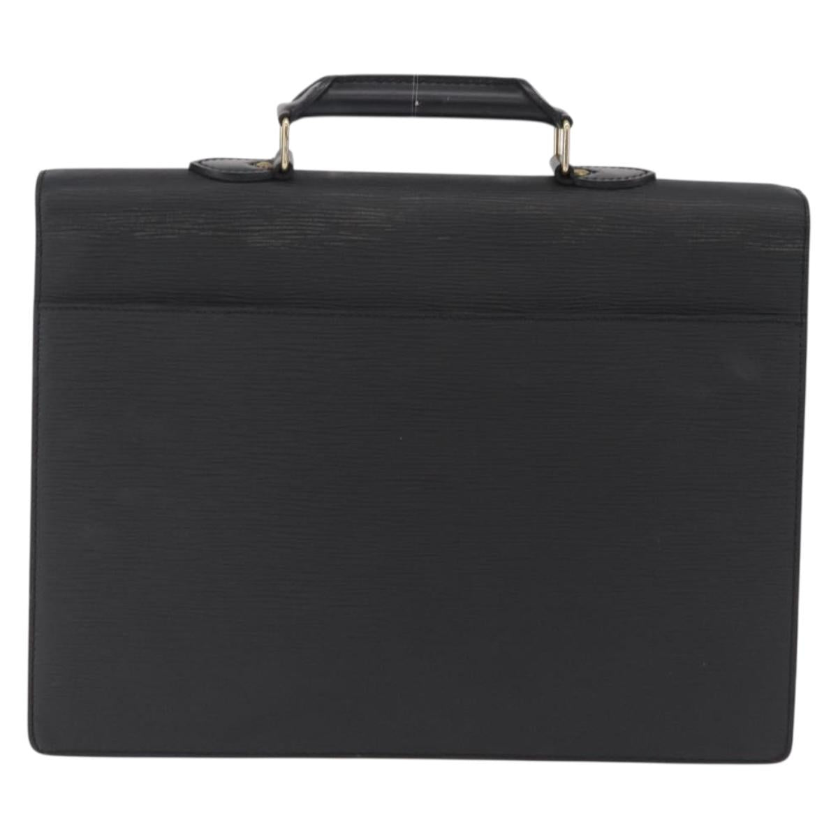 LOUIS VUITTON Epi Serviette Conseiller Briefcase Black M54422 LV Auth BA15530