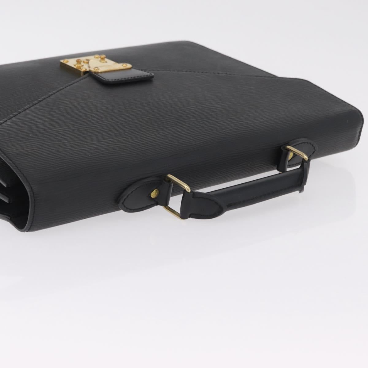 LOUIS VUITTON Epi Serviette Conseiller Briefcase Black M54422 LV Auth BA15530