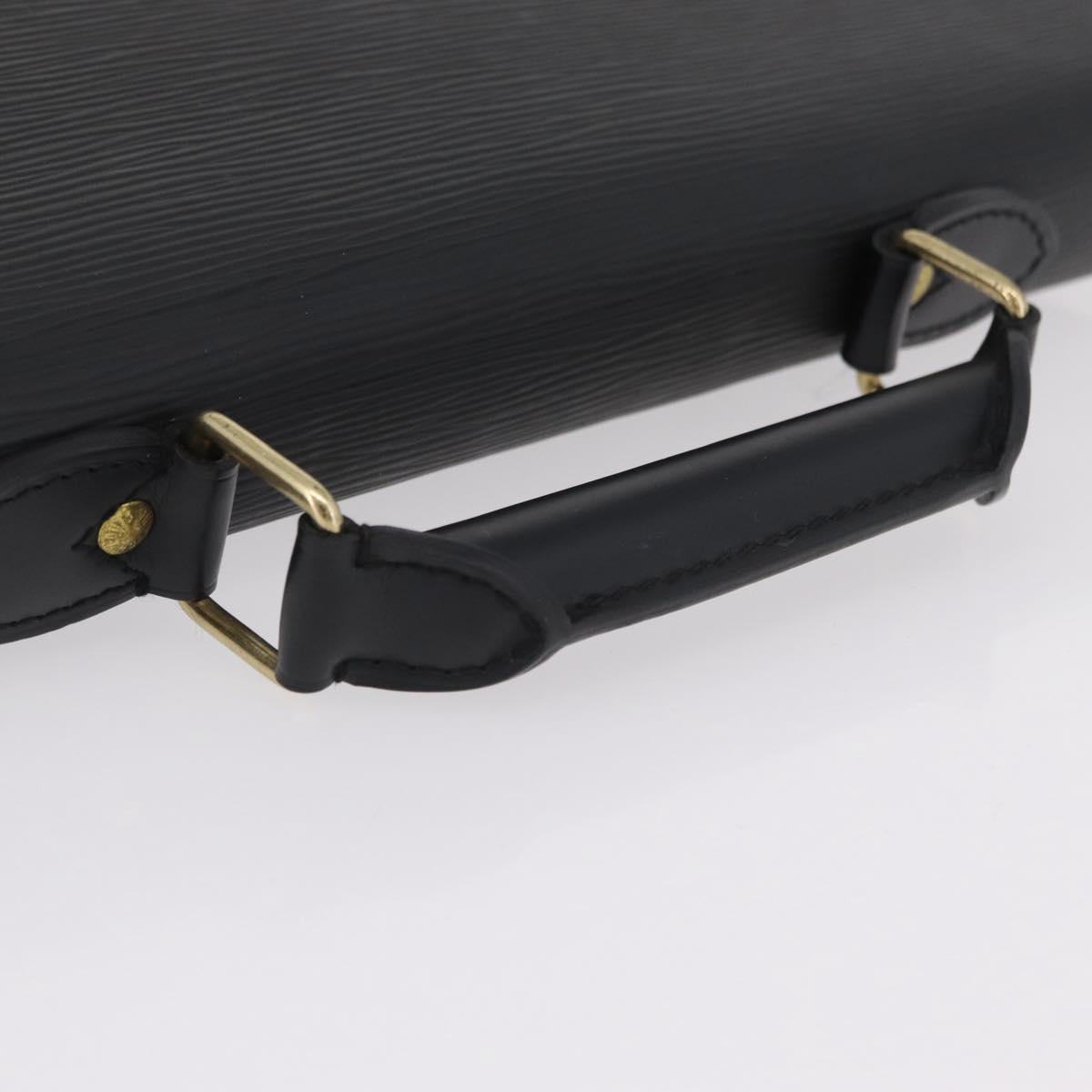 LOUIS VUITTON Epi Serviette Conseiller Briefcase Black M54422 LV Auth BA15530