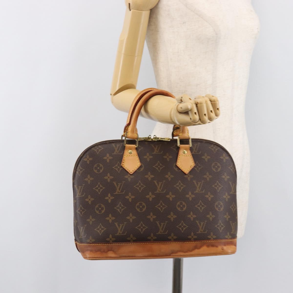 LOUIS VUITTON Monogram Alma Hand Bag M51130 LV Auth BA15537