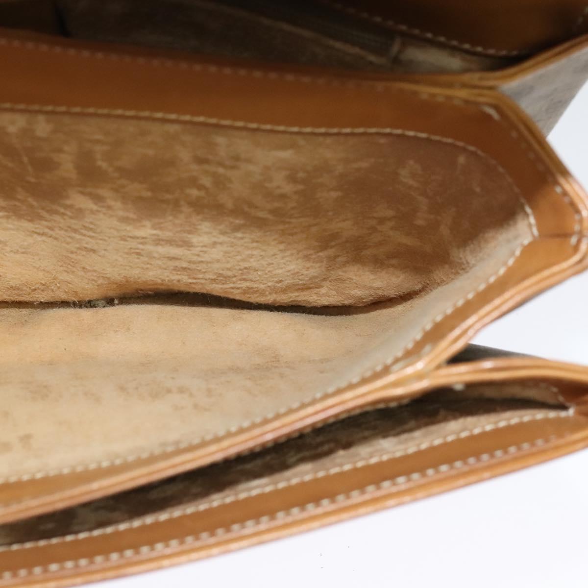 GUCCI Micro GG Supreme Shoulder Bag PVC Brown Gold 004 106 0024 Auth BA1554