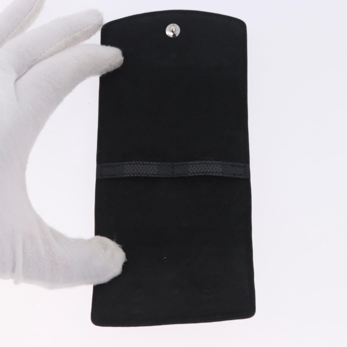 LOUIS VUITTON Damier Graphite Cufflink LV Catch Cuffs Metal M80188 Auth BA15541V