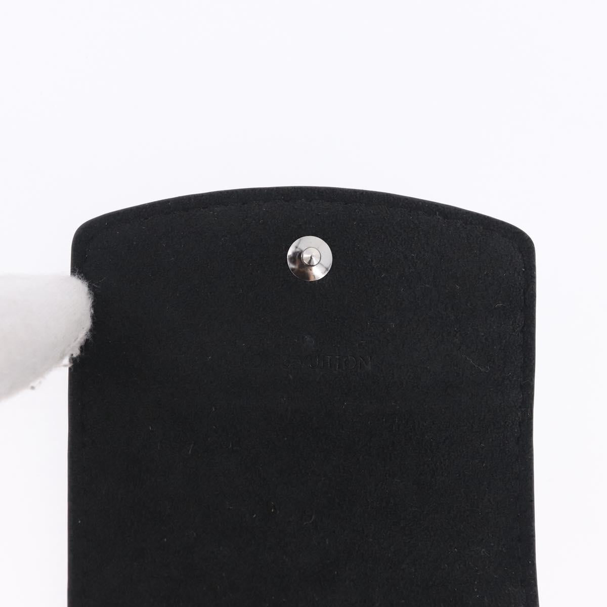 LOUIS VUITTON Damier Graphite Cufflink LV Catch Cuffs Metal M80188 Auth BA15541V