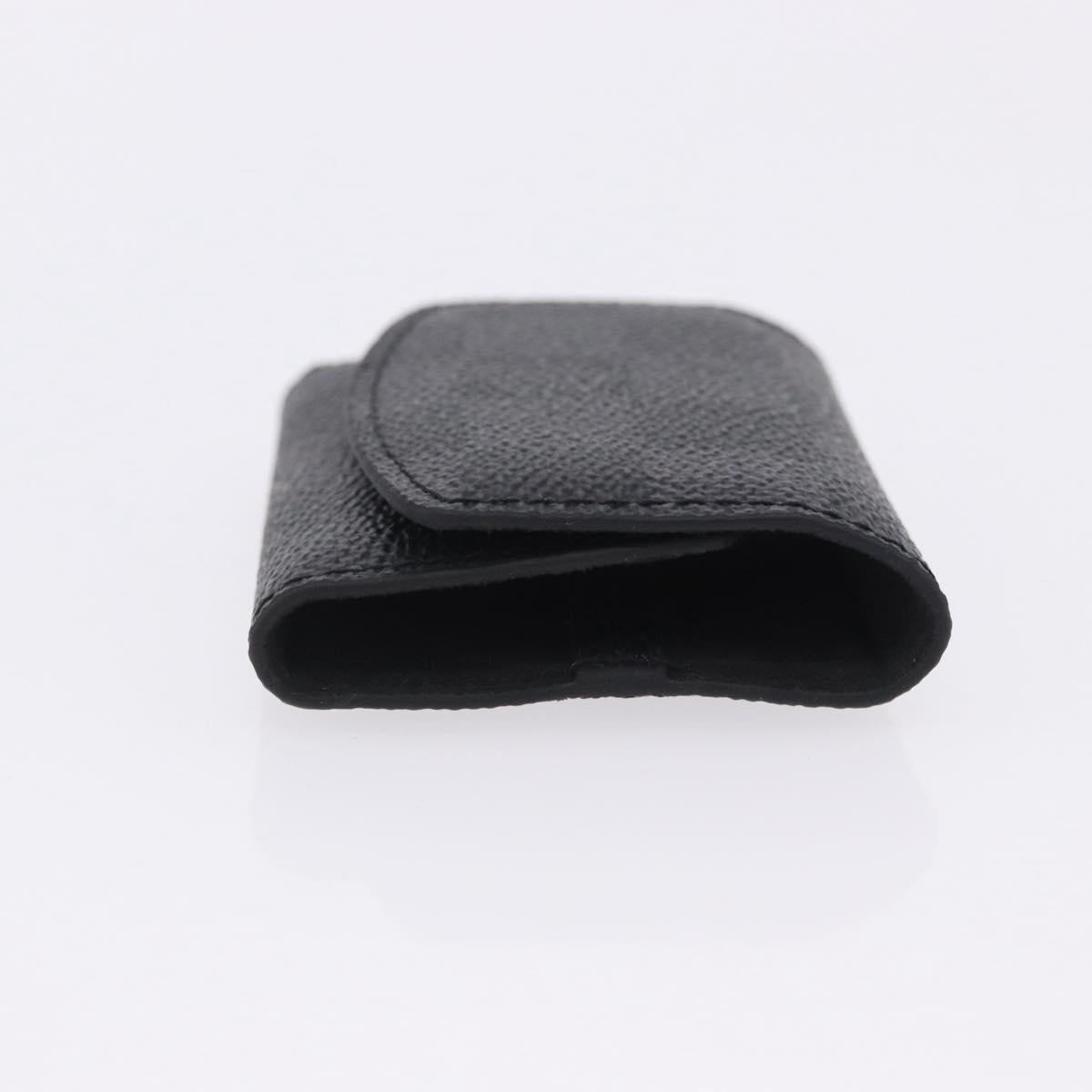 LOUIS VUITTON Damier Graphite Cufflink LV Catch Cuffs Metal M80188 Auth BA15541V