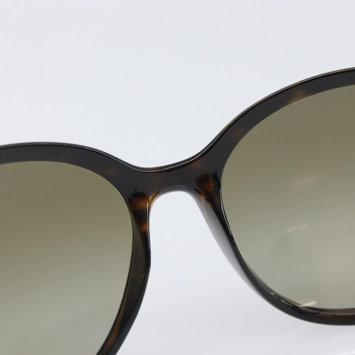 PRADA Sunglasses Plastic Brown Gold Tone Auth BA15543