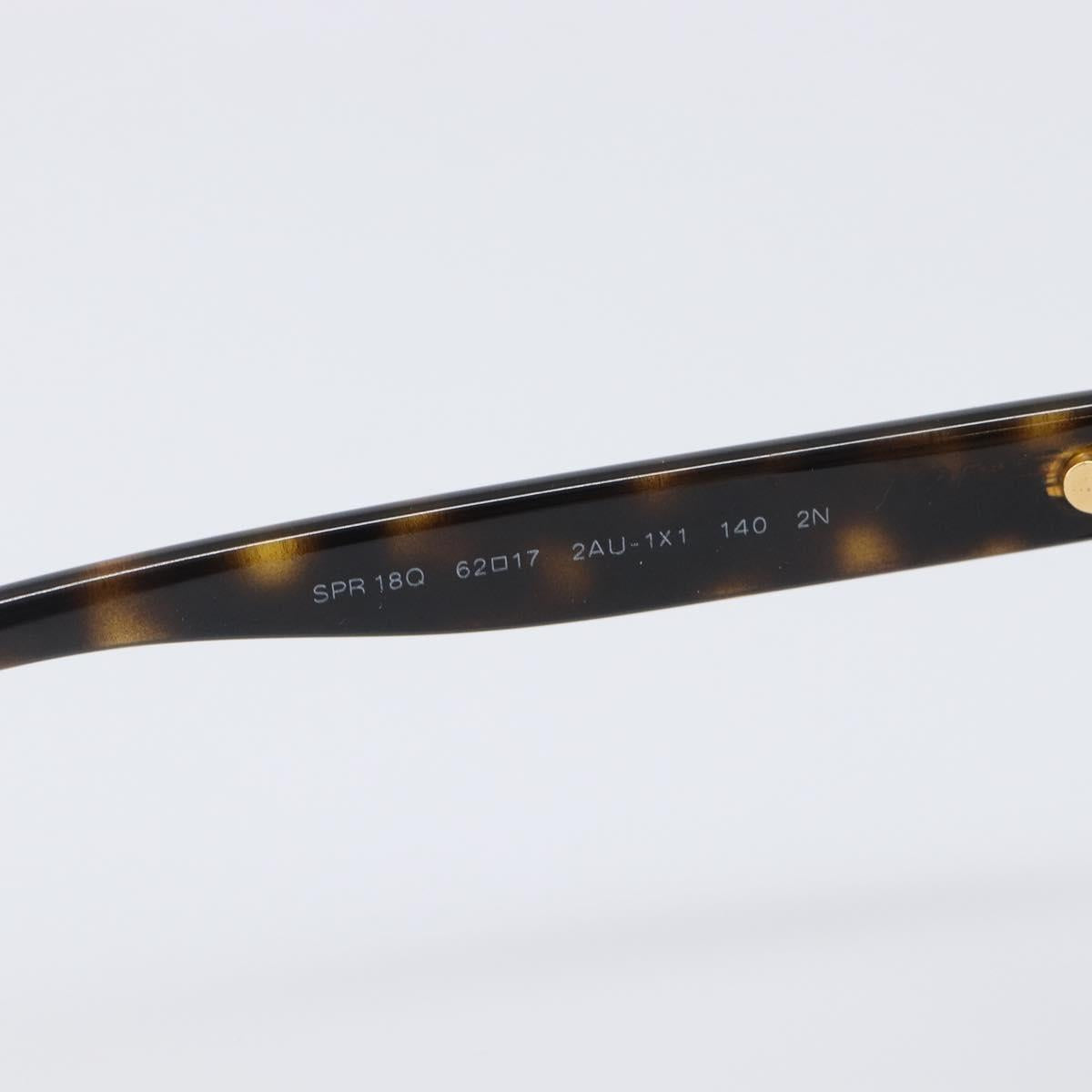 PRADA Sunglasses Plastic Brown Gold Tone Auth BA15543
