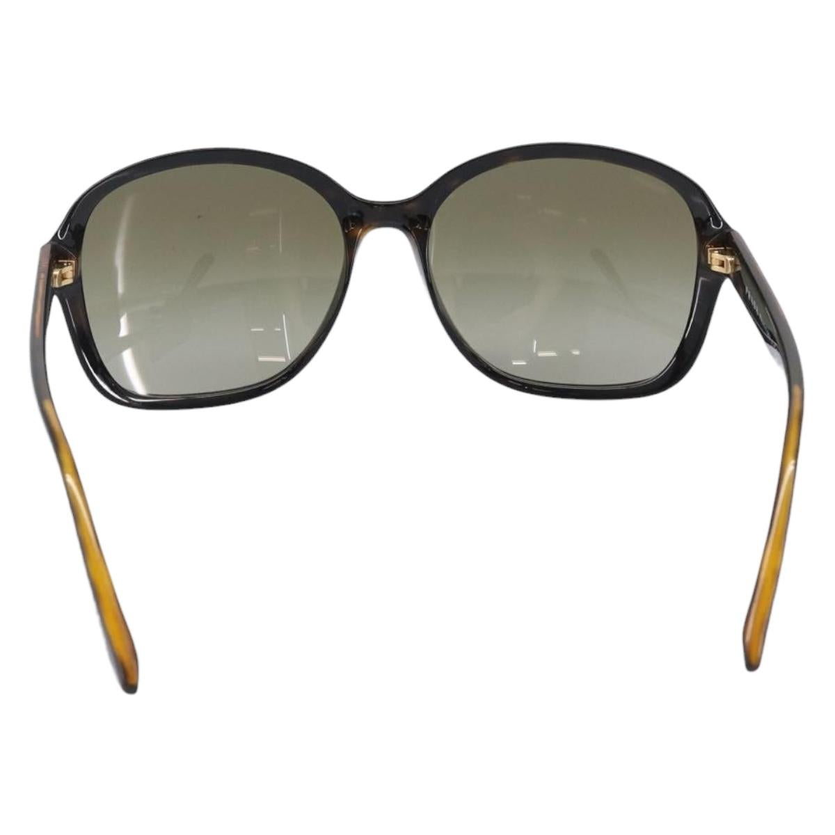 PRADA Sunglasses Plastic Brown Gold Tone Auth BA15543