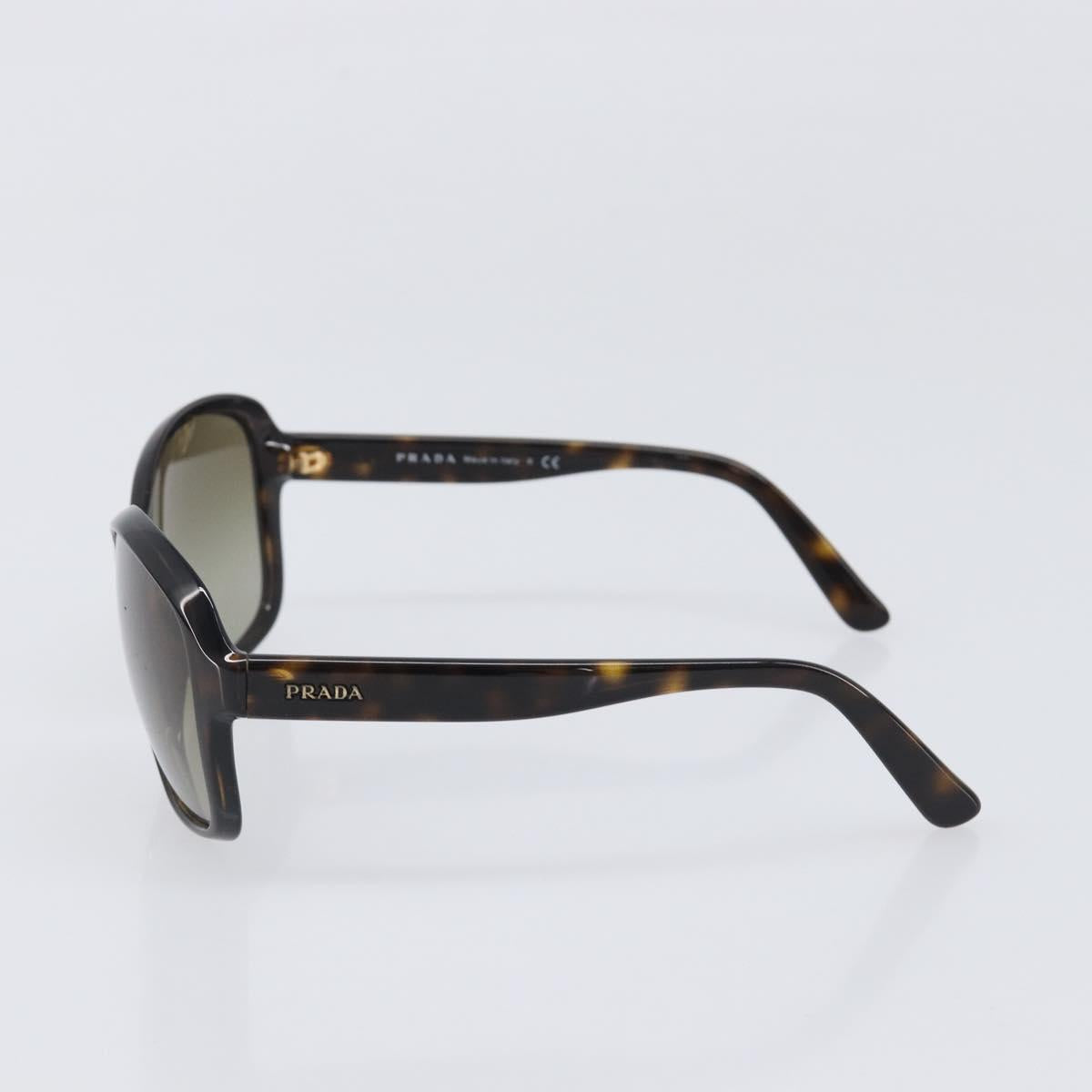 PRADA Sunglasses Plastic Brown Gold Tone Auth BA15543