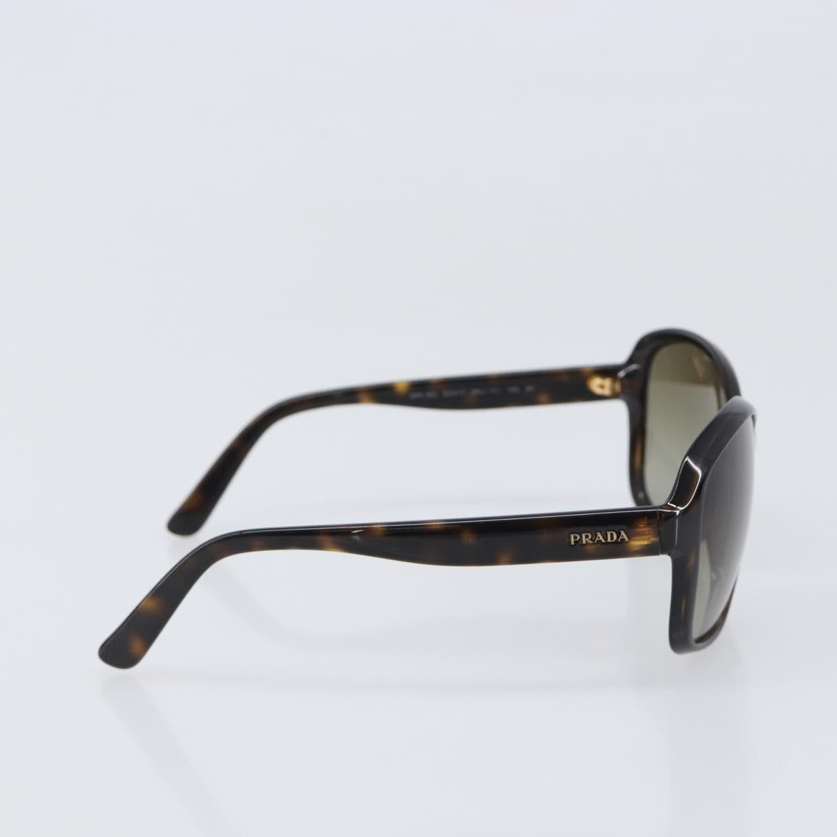 PRADA Sunglasses Plastic Brown Gold Tone Auth BA15543