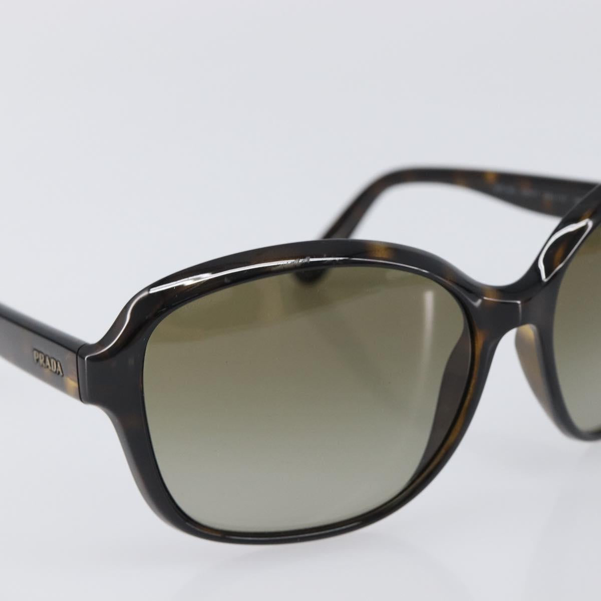 PRADA Sunglasses Plastic Brown Gold Tone Auth BA15543