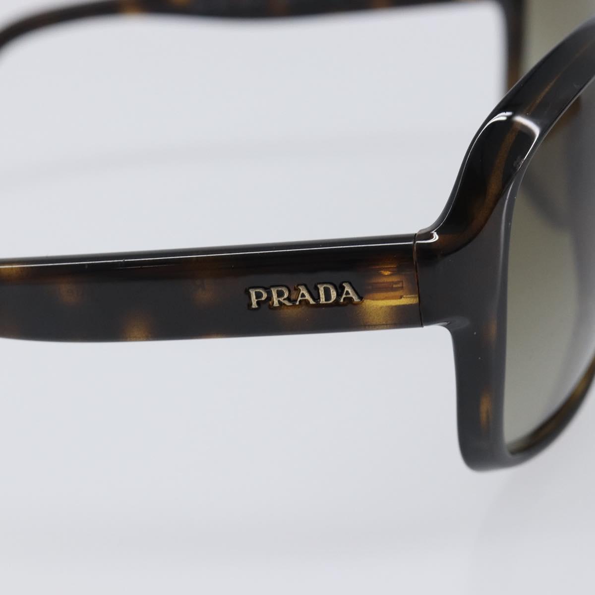 PRADA Sunglasses Plastic Brown Gold Tone Auth BA15543