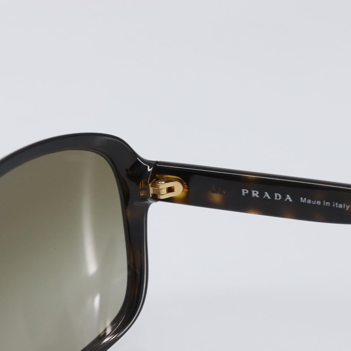 PRADA Sunglasses Plastic Brown Gold Tone Auth BA15543
