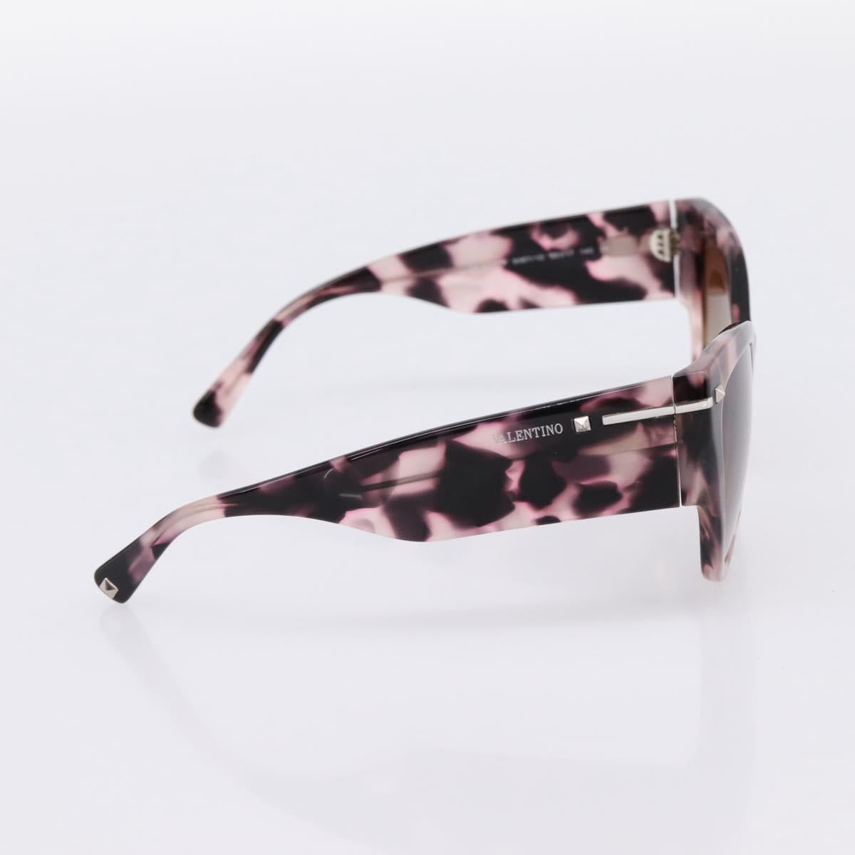 VALENTINO Sunglasses Plastic Pink Silver Auth BA15546A