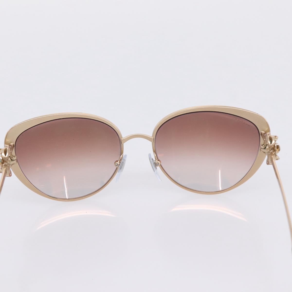 BVLGARI Sunglasses Metal Gold Black Auth BA15547V
