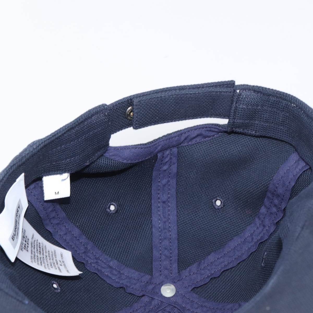 BURBERRY Cap Cotton Navy Red Auth BA15549
