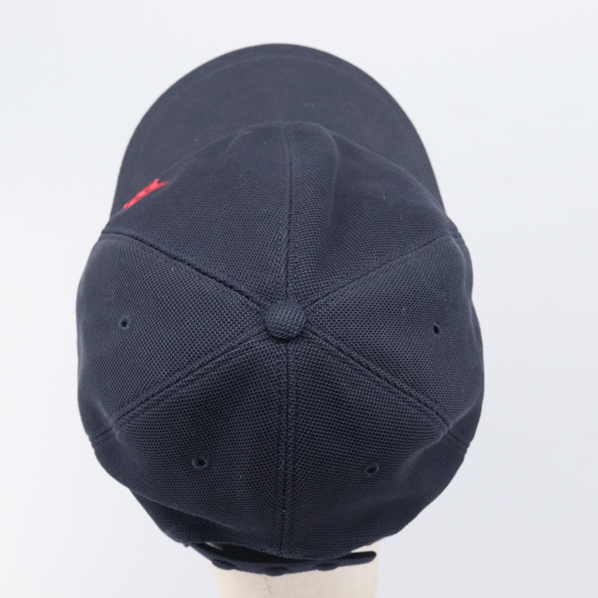 BURBERRY Cap Cotton Navy Red Auth BA15549