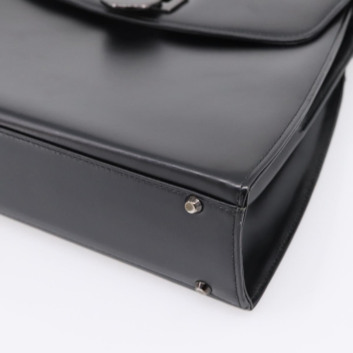 GIVENCHY Hand Bag Leather 2way Black Auth BA15552A