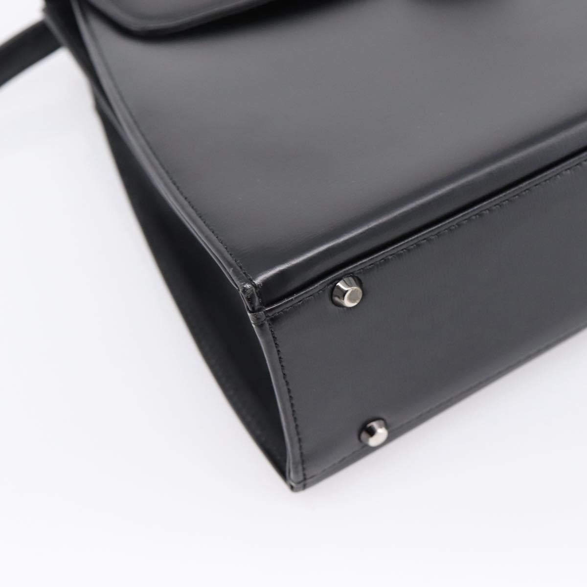 GIVENCHY Hand Bag Leather 2way Black Auth BA15552A