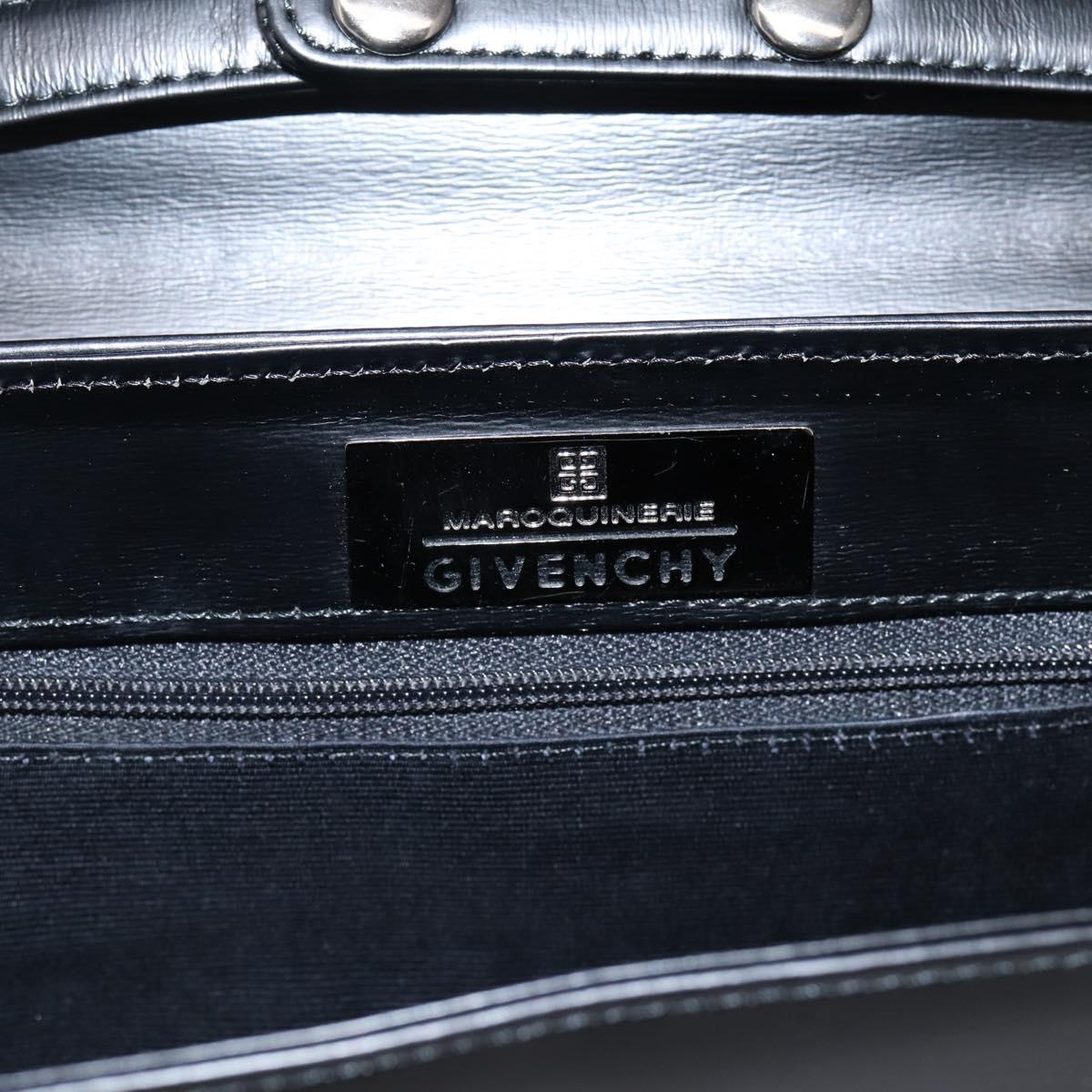 GIVENCHY Hand Bag Leather 2way Black Auth BA15552A