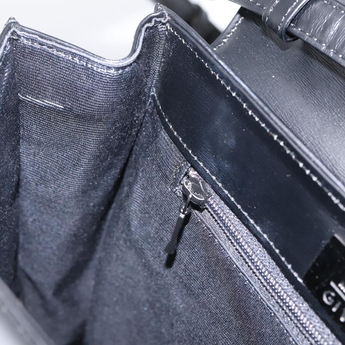 GIVENCHY Hand Bag Leather 2way Black Auth BA15552A