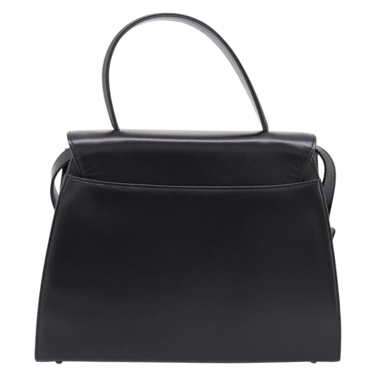 GIVENCHY Hand Bag Leather 2way Black Auth BA15552A