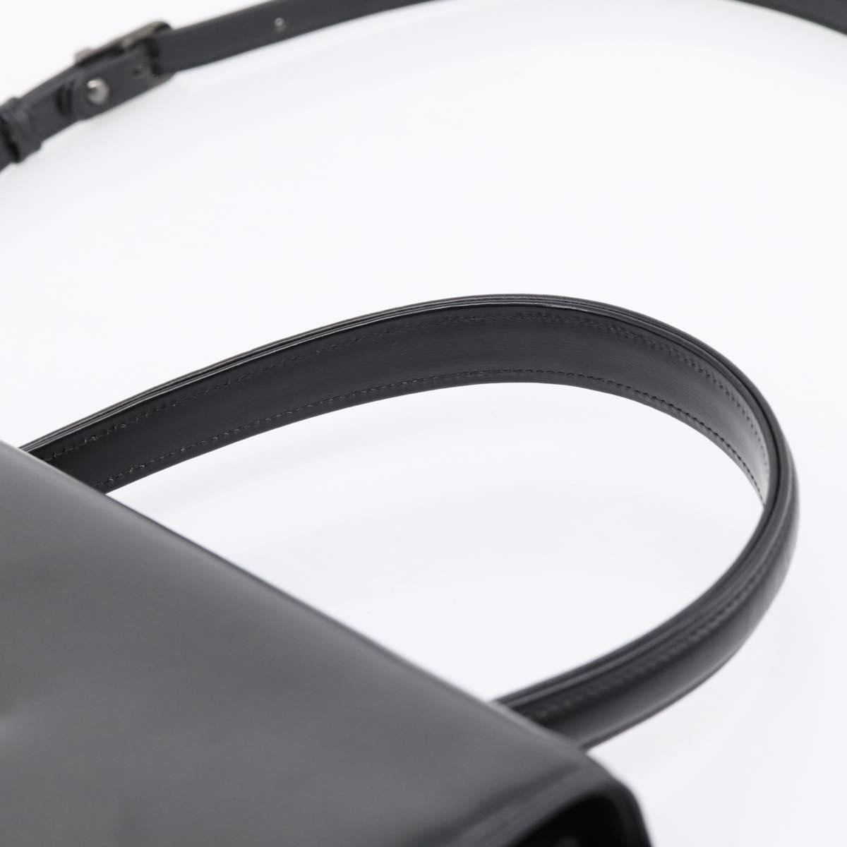 GIVENCHY Hand Bag Leather 2way Black Auth BA15552A