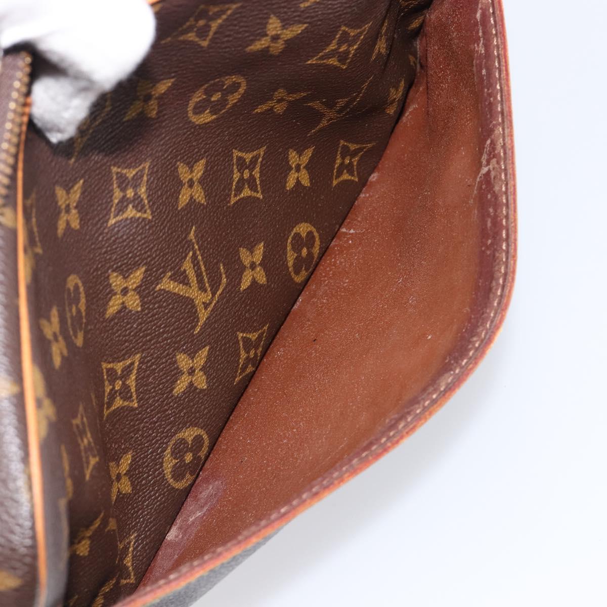 LOUIS VUITTON Monogram Compiegne 28 Clutch Bag M51845 LV Auth BA15555