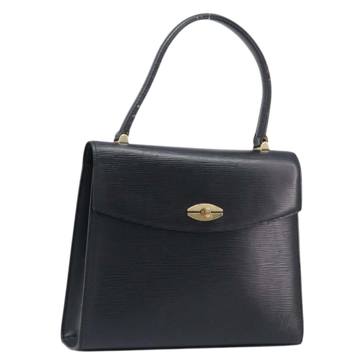 LOUIS VUITTON Epi Malesherbes Hand Bag Black M52372 LV Auth BA15558