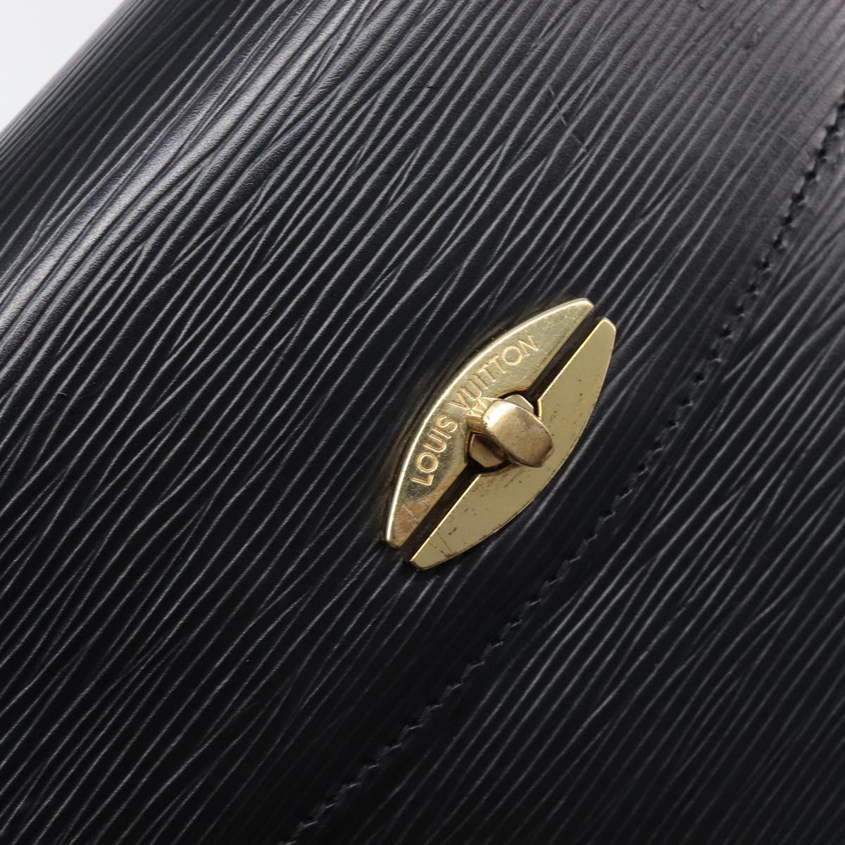 LOUIS VUITTON Epi Malesherbes Hand Bag Black M52372 LV Auth BA15558