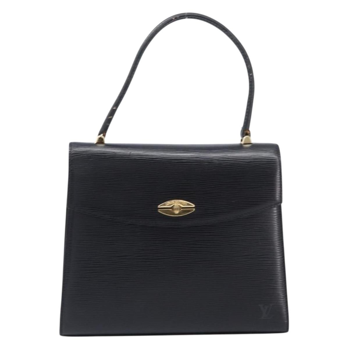 LOUIS VUITTON Epi Malesherbes Hand Bag Black M52372 LV Auth BA15558