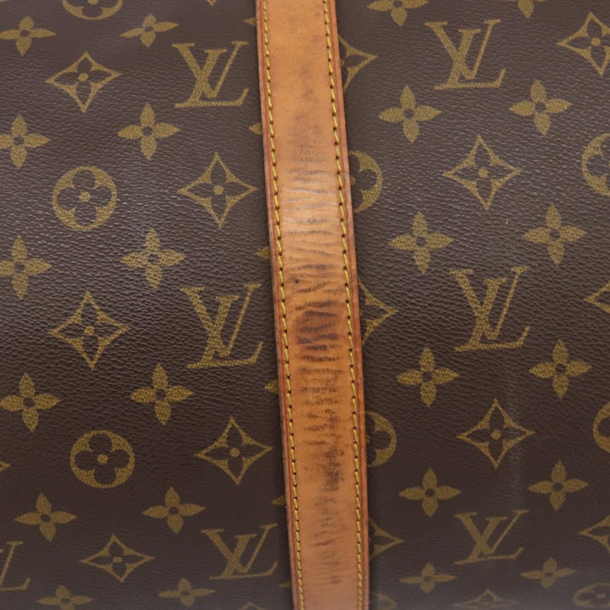 LOUIS VUITTON Monogram Keepall 50 Boston Bag M41426 LV Auth BA15561A