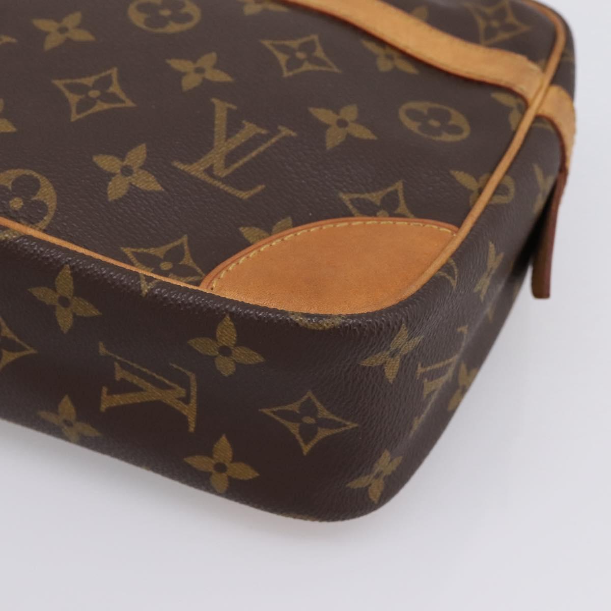 LOUIS VUITTON Monogram Compiegne 28 Clutch Bag M51845 LV Auth BA15562