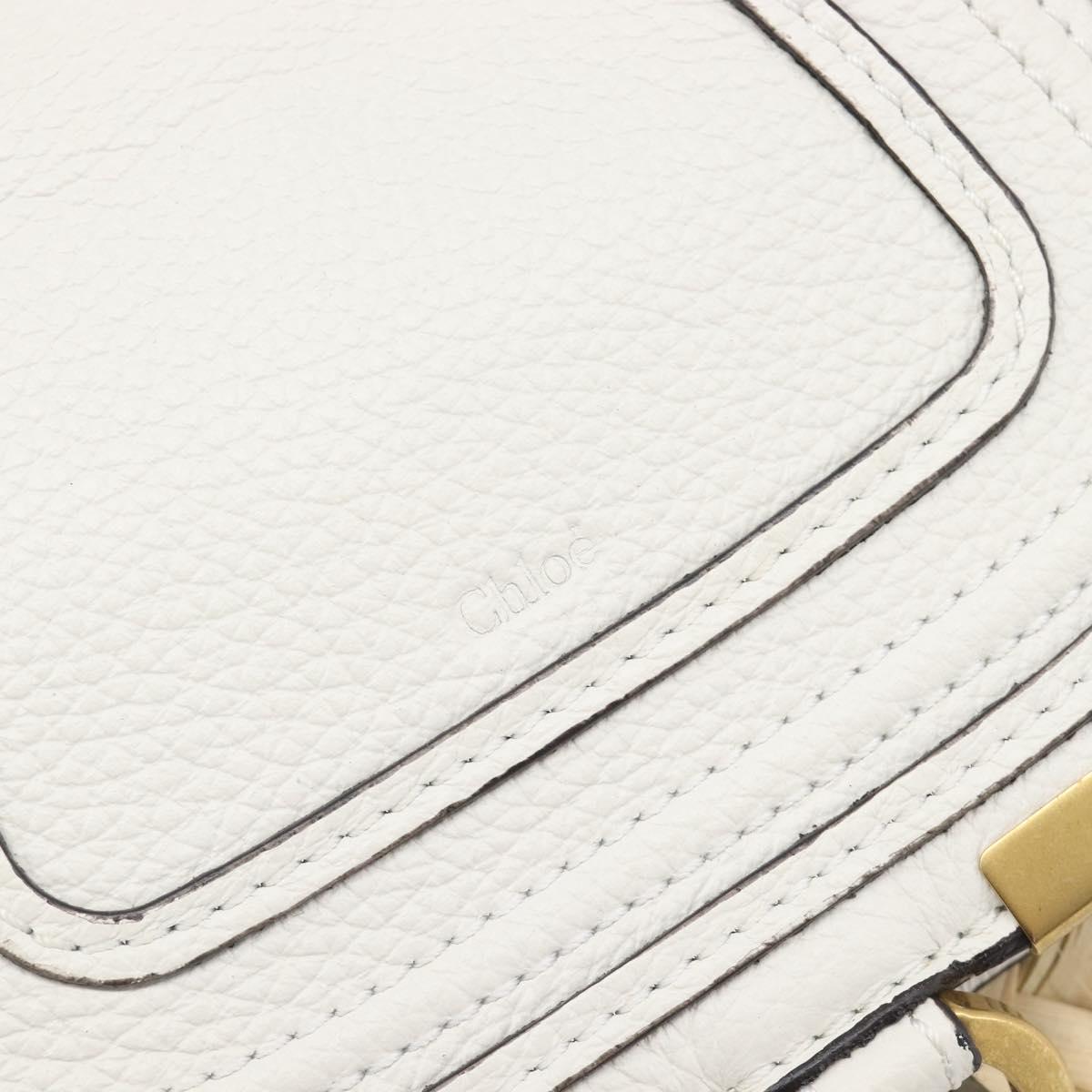 Chloe Basket Bag Hand Bag Raffia Beige White Auth BA15563V