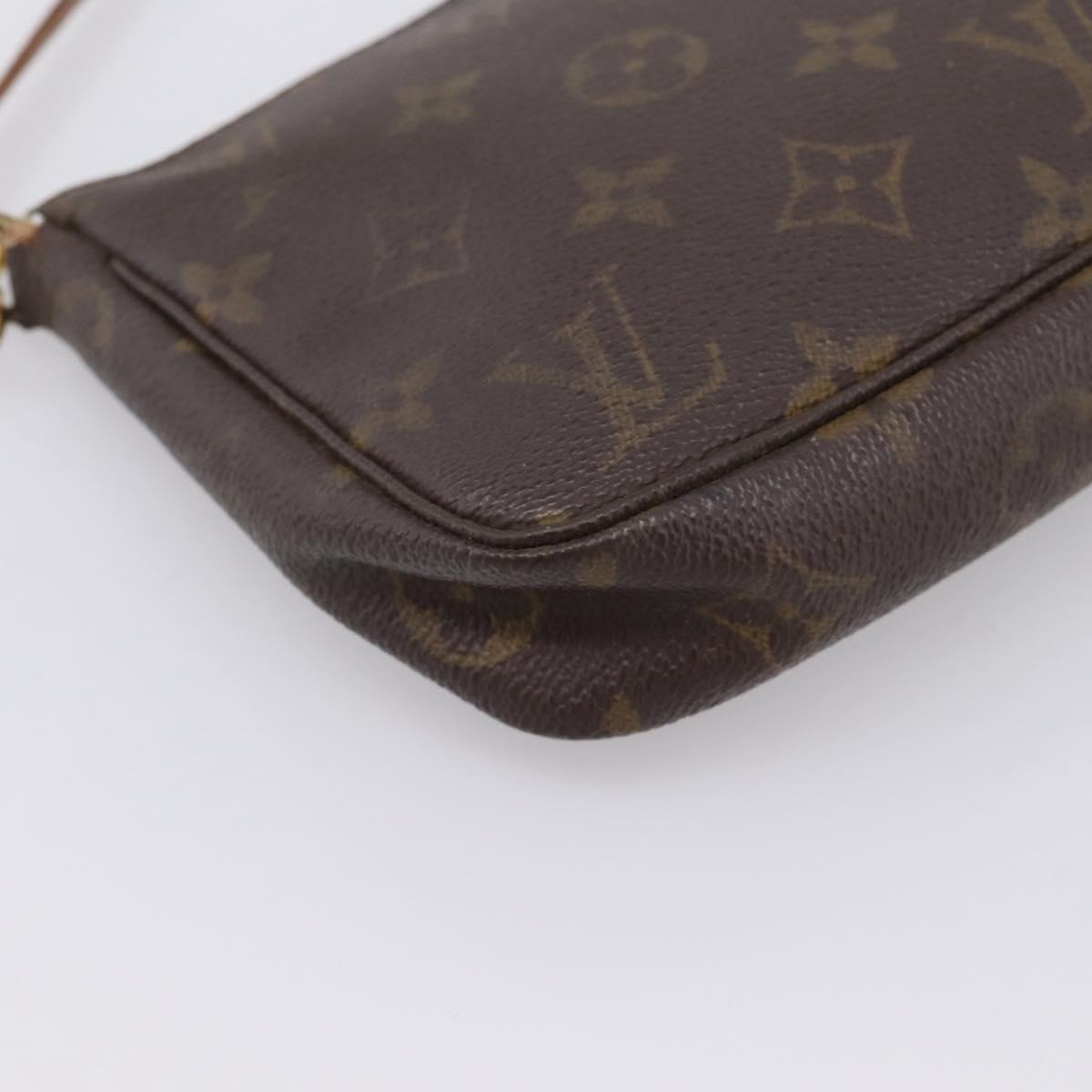 LOUIS VUITTON Monogram Pochette Accessoires Pouch M51980 LV Auth BA15564