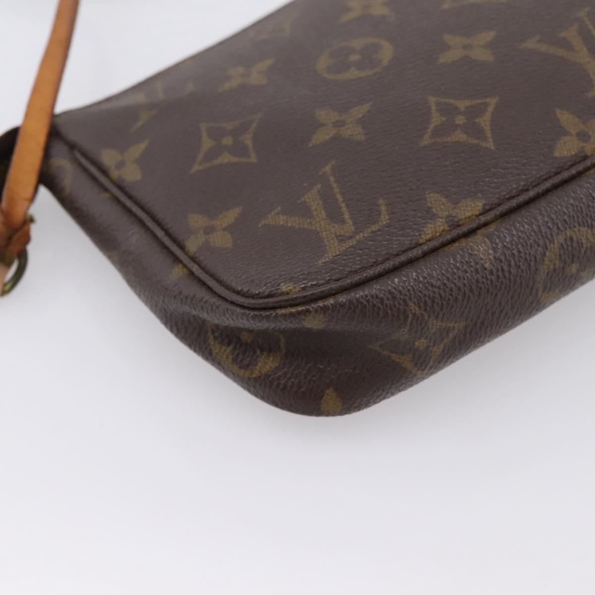 LOUIS VUITTON Monogram Pochette Accessoires Pouch M51980 LV Auth BA15564