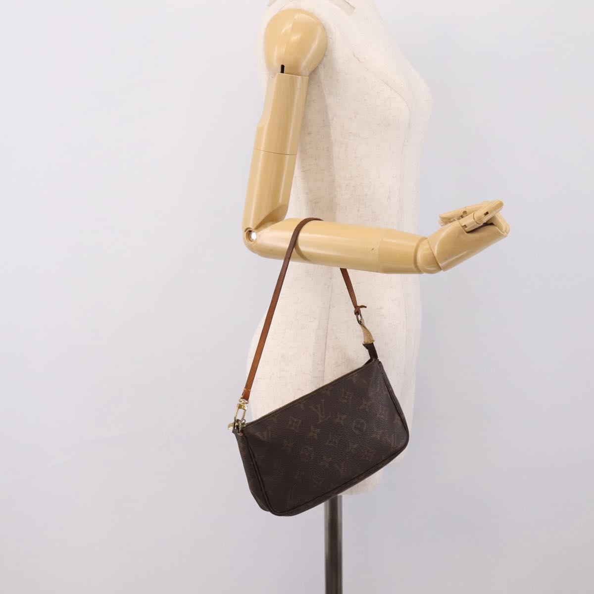 LOUIS VUITTON Monogram Pochette Accessoires Pouch M51980 LV Auth BA15564