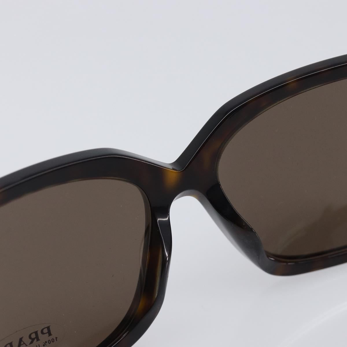 PRADA Sunglasses Plastic Black Gold Tone Auth BA15566V